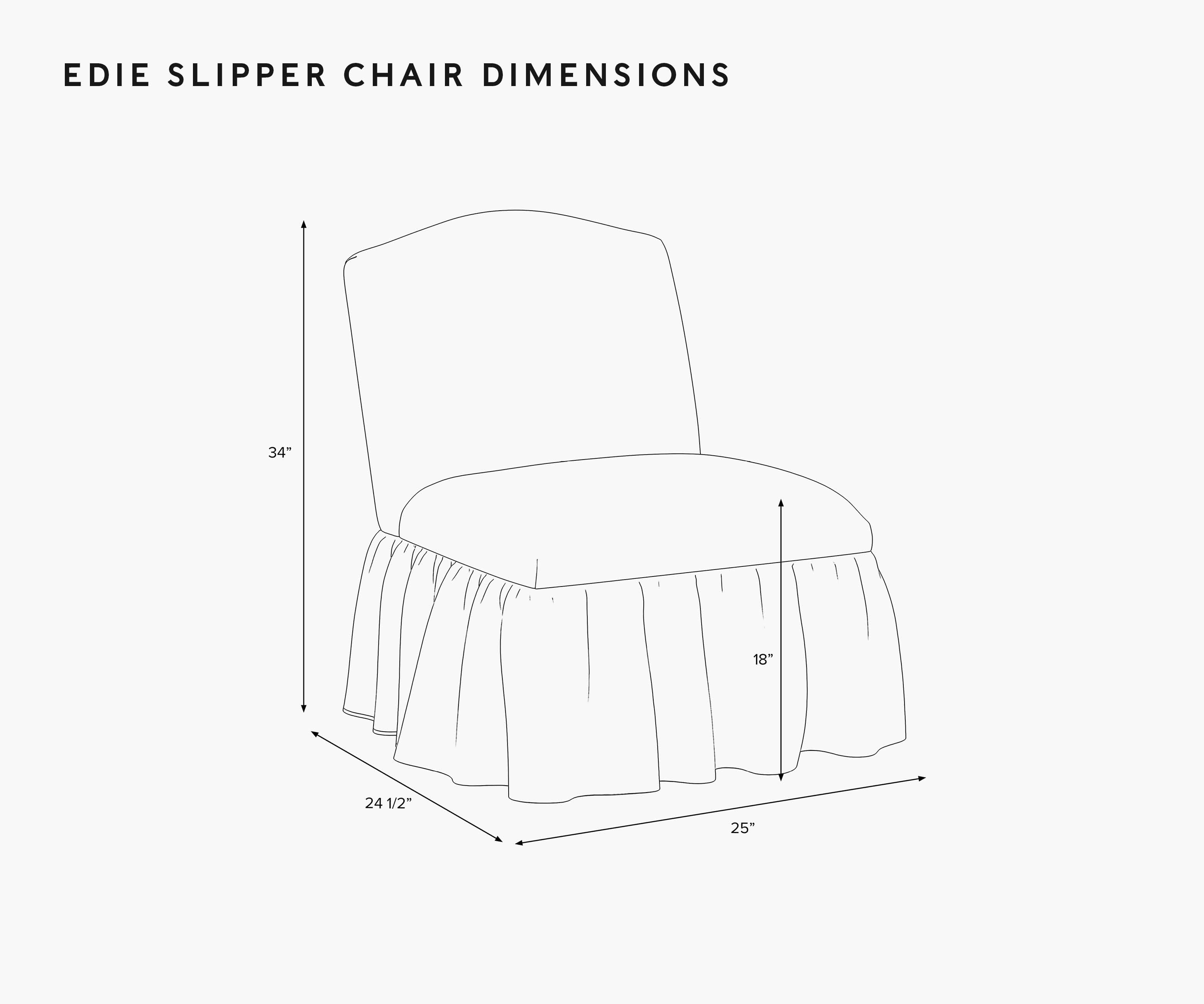 Edie Slipper Chair - Ditsy Dahlia Burgundy