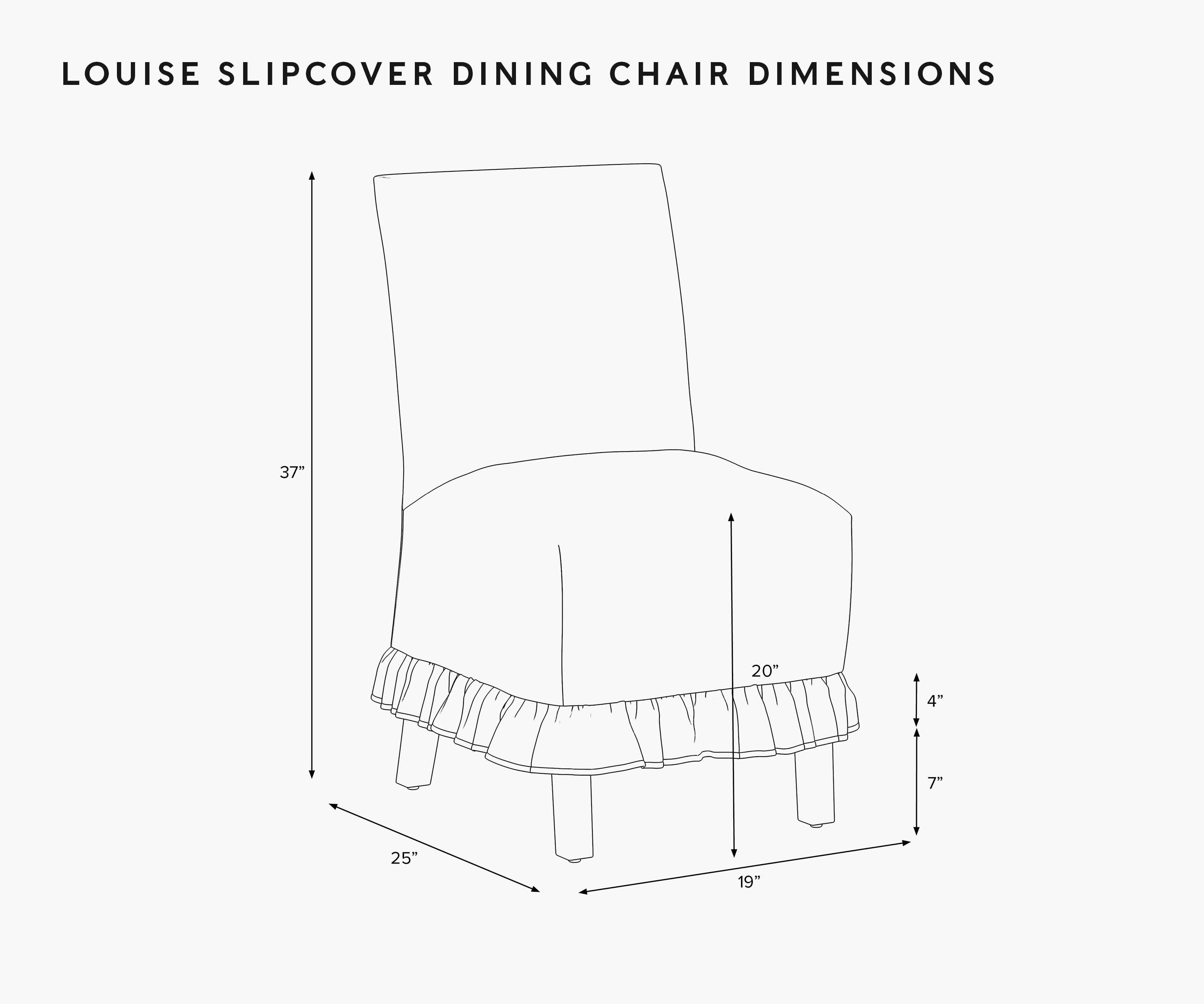 Louise Slipcover Dining Chair - Menagerie