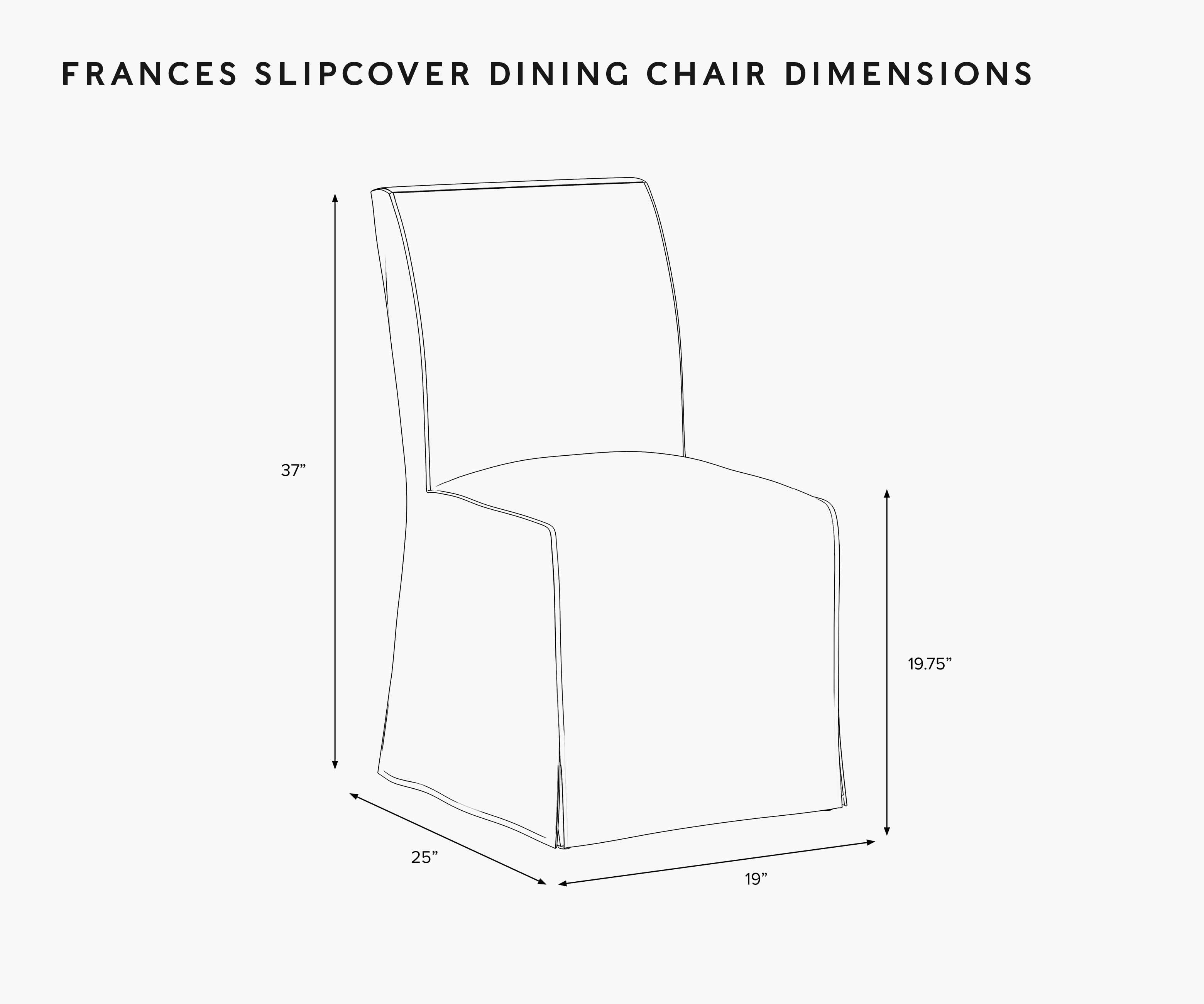 Frances Slipcover Dining Chair - Climbing Vines
